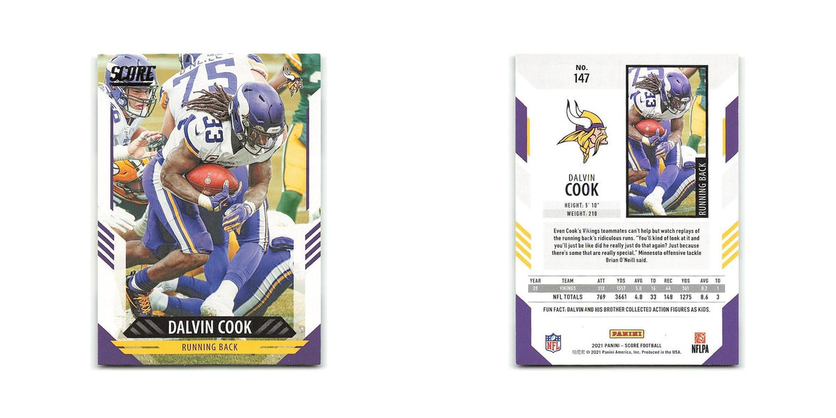 Dalvin Cook 2021 Score #147 Minnesota Vikings Football Card NM