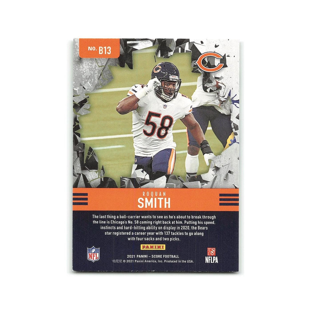 Roquan Smith 2021 Score Breakthrough #B13 Chicago Bears Football Card NM