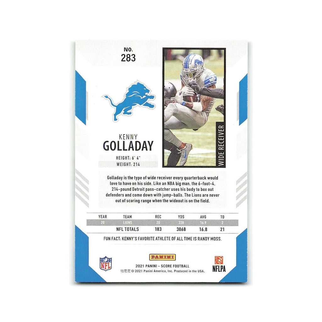 Kenny Golladay 2021 Score #283 Detroit Lions Football Card NM