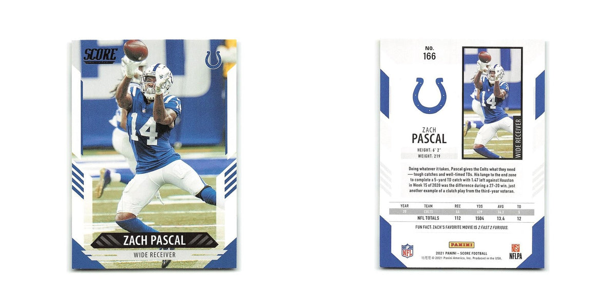 Zach Pascal 2021 Score #166 Indianapolis Colts Football Card NM