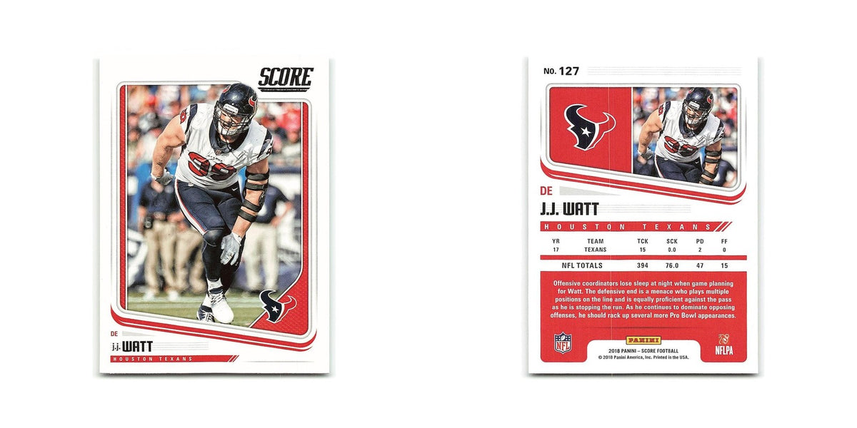 J.J. Watt 2018 Score #127 Houston Texans Football Card NM
