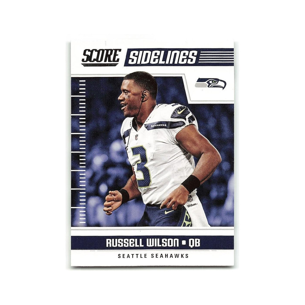 Russell Wilson 2018 Score Sidelines #3 Seattle Seahawks Football Card NM