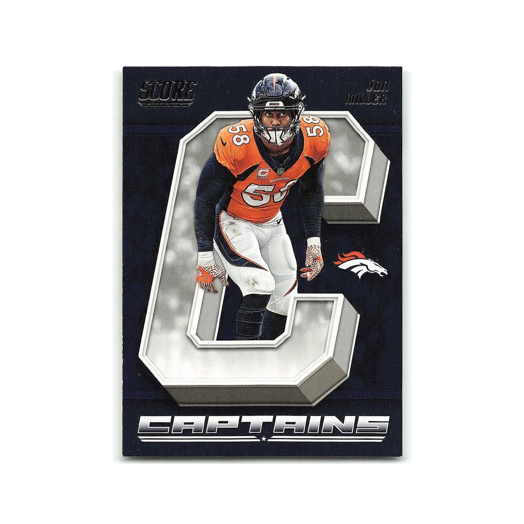Von Miller 2018 Score Captains #7 Denver Broncos Football Card NM