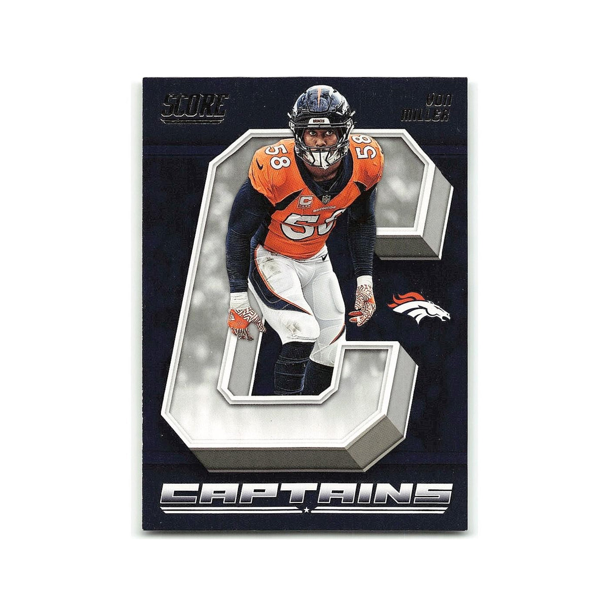 Von Miller 2018 Score Captains #7 Denver Broncos Football Card NM