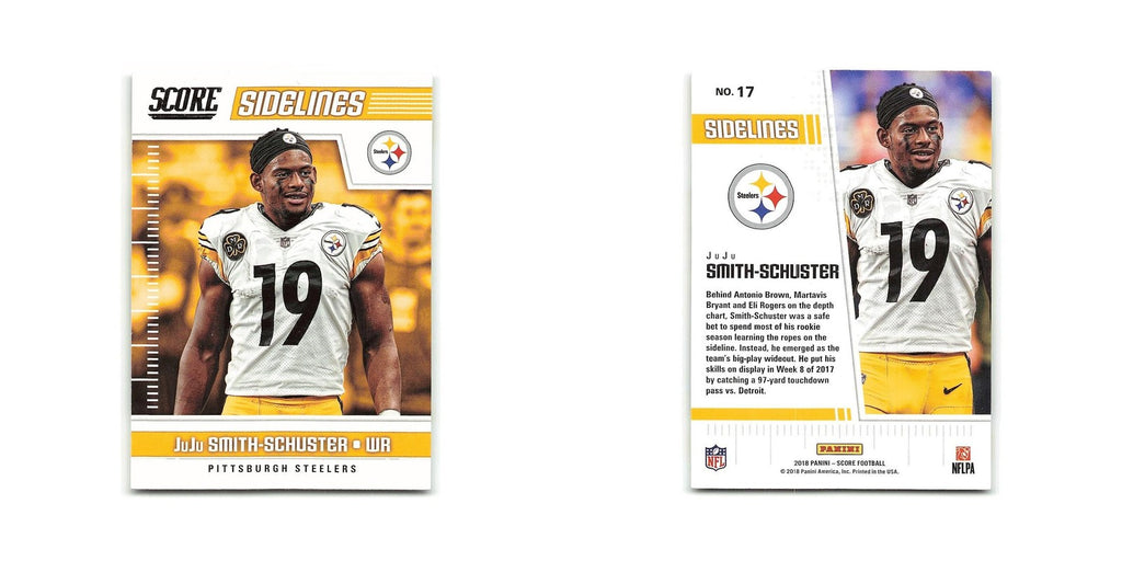 Juju Smith-Schuster 2018 Score Sidelines #17 Pittsburgh Steelers NM