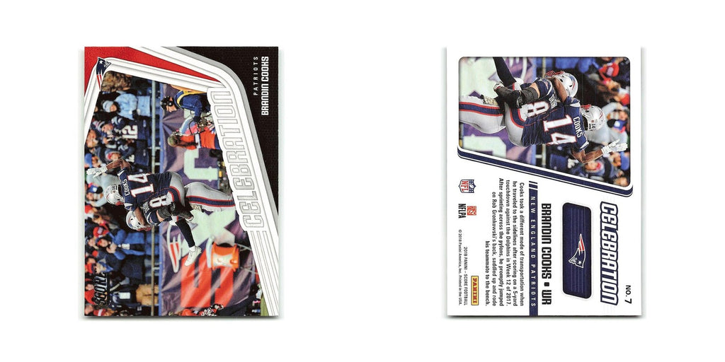 Brandin Cooks 2018 Score Celebration #7 New England Patriots Football Card NM