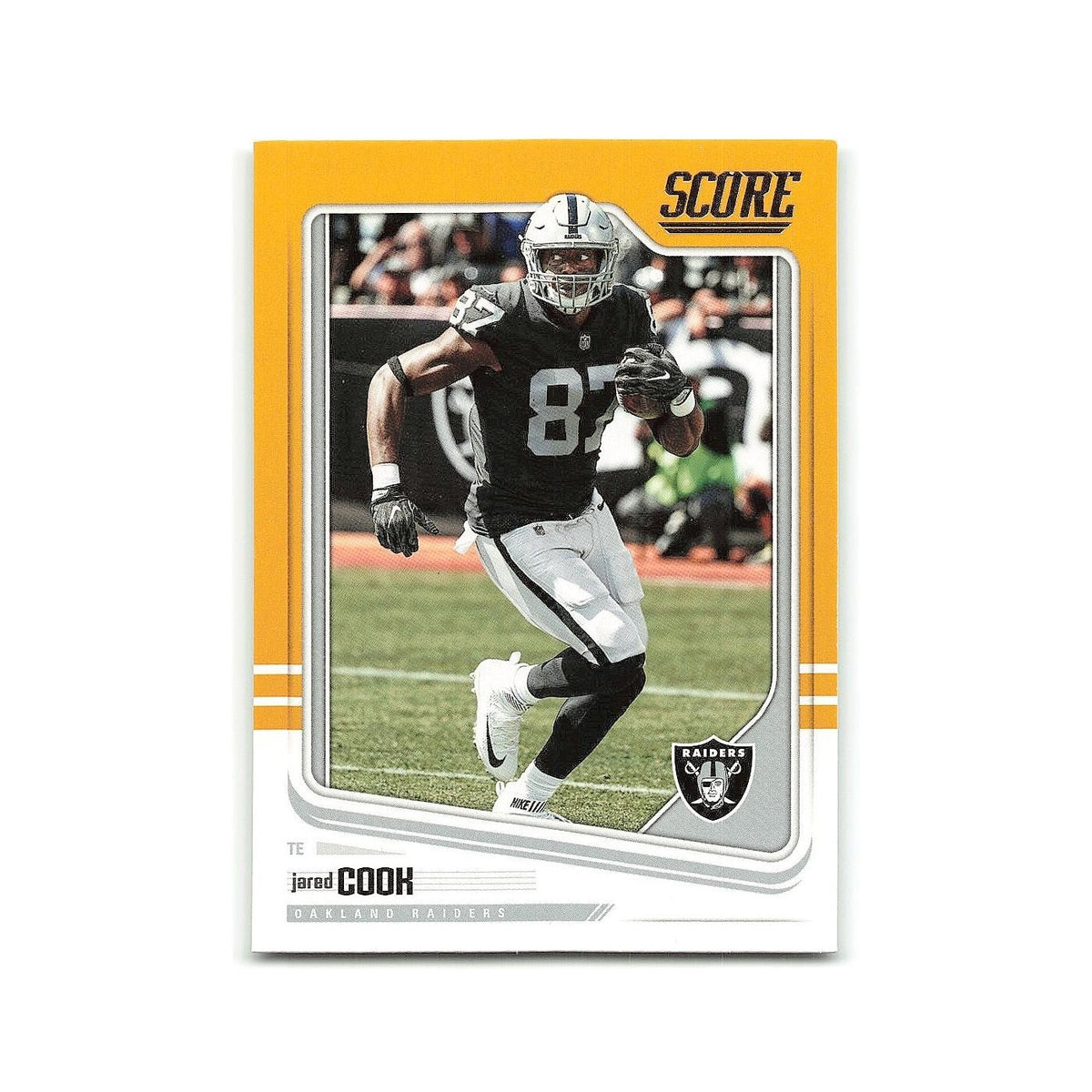 Jared Cook 2018 Score Gold #254 Oakland Raiders Football Card NM
