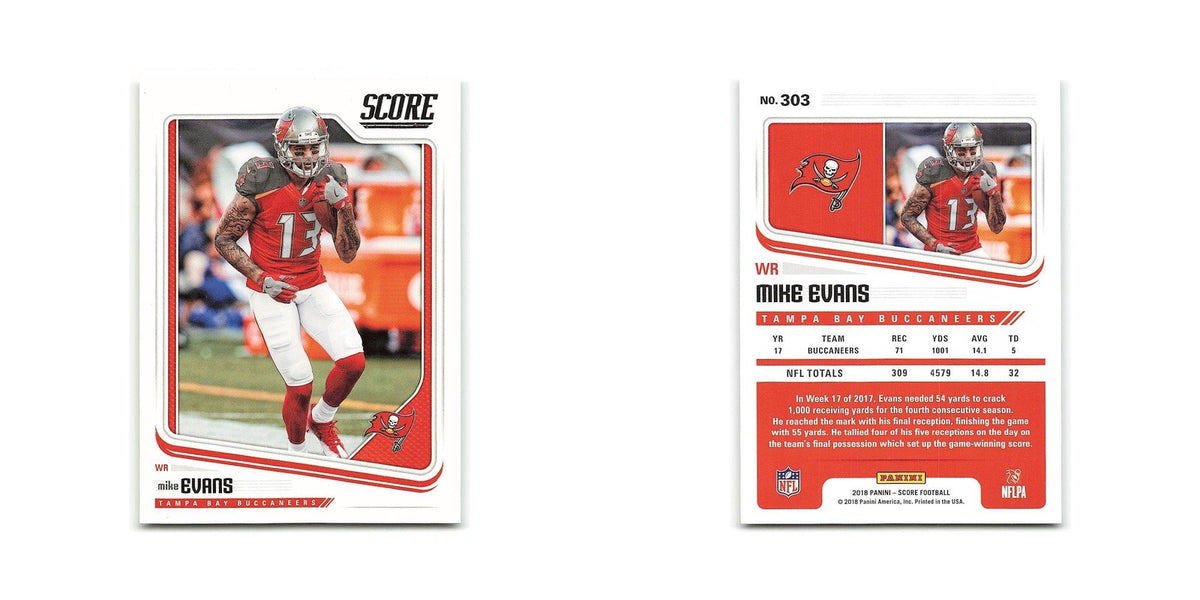 Mike Evans 2018 Score #303 Tampa Bay Buccaneers Football Card NM