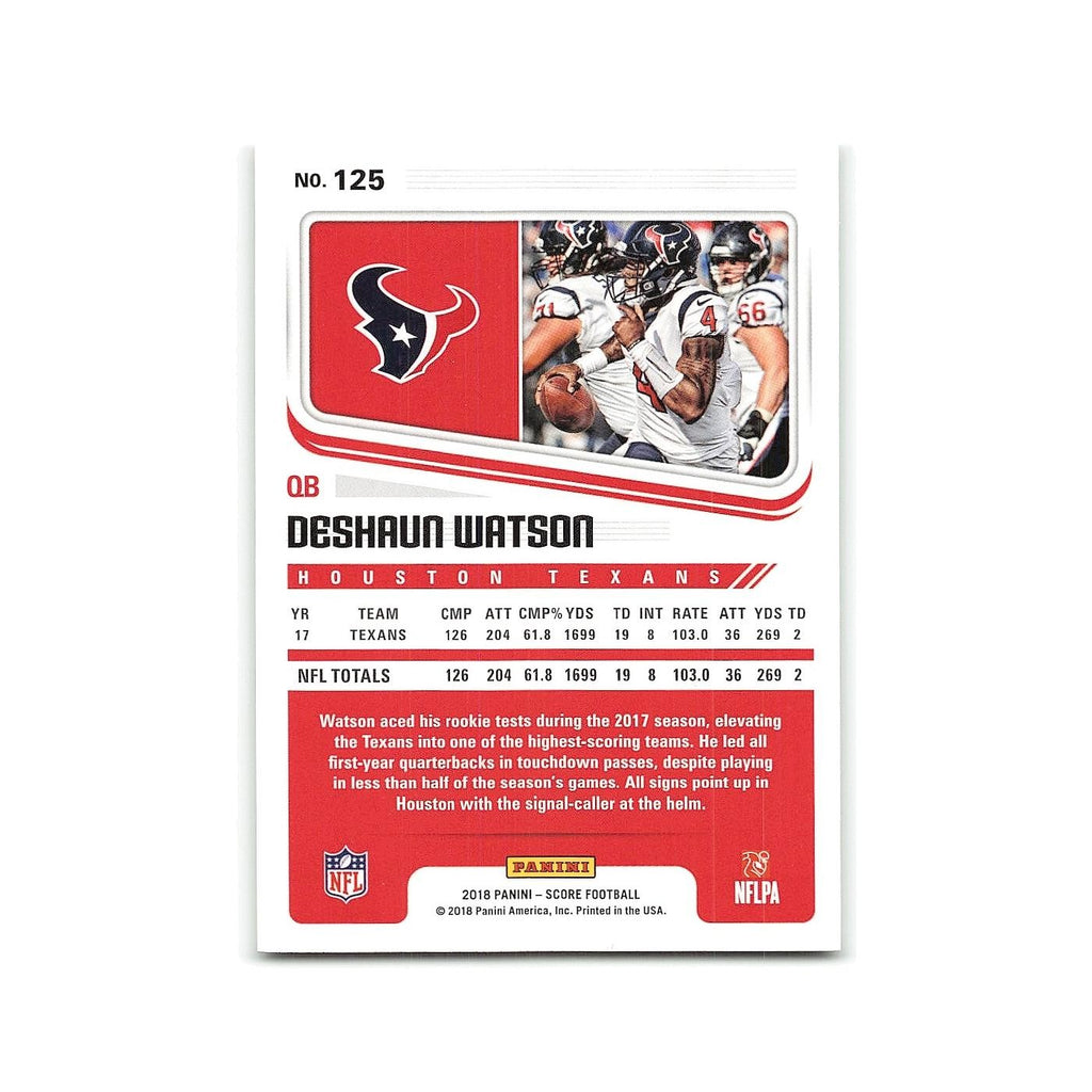 Deshaun Watson 2018 Score #125 Houston Texans Football Card NM