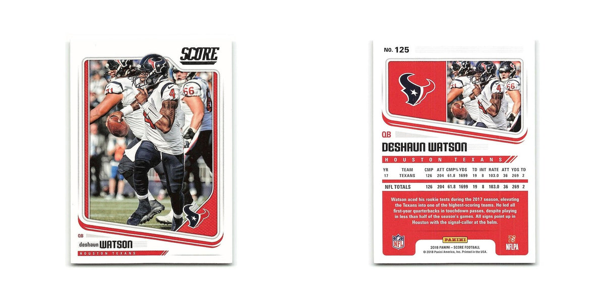 Deshaun Watson 2018 Score #125 Houston Texans Football Card NM