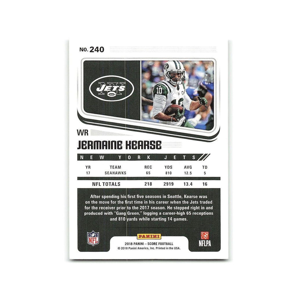 Jermaine Kearse 2018 Score #240 New York Jets Football Card NM