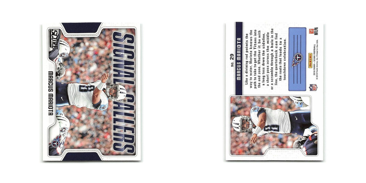 Marcus Mariota 2018 Score Signal Callers #29 Tennessee Titans Football Card NM
