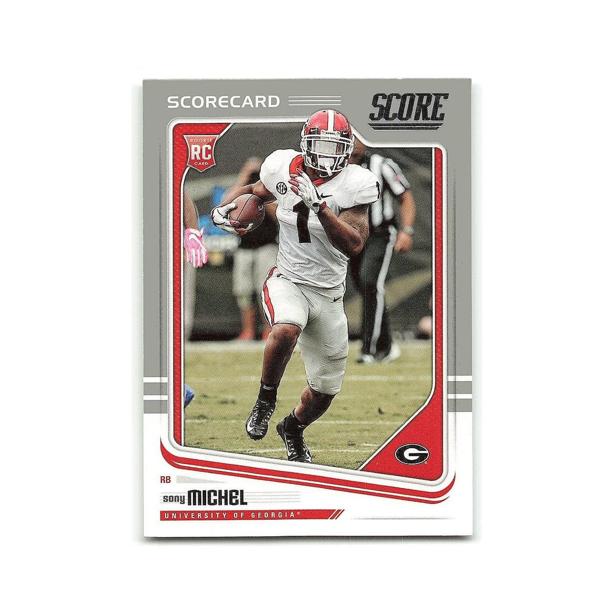 Sony Michel 2018 Score Scorecard #369 Georgia Bulldogs Football Card NM