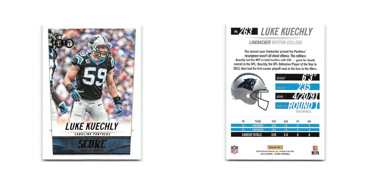 Luke Kuechly 2014 Score #263 Carolina Panthers Football Card NM