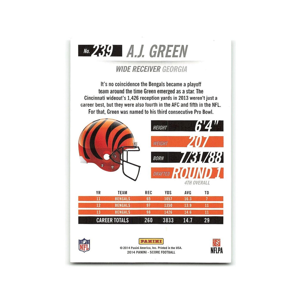 A.J. Green 2014 Score #239 Cincinnati Bengals Football Card NM