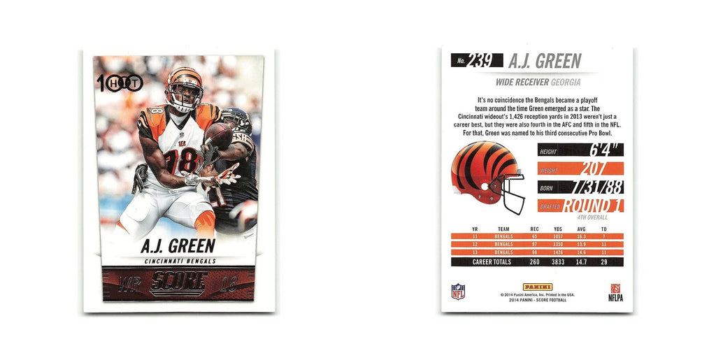 A.J. Green 2014 Score #239 Cincinnati Bengals Football Card NM