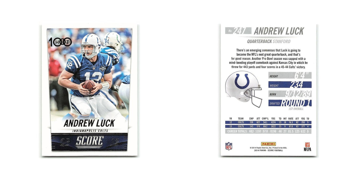 Andrew Luck 2014 Score #247 Indianapolis Colts Football Card NM