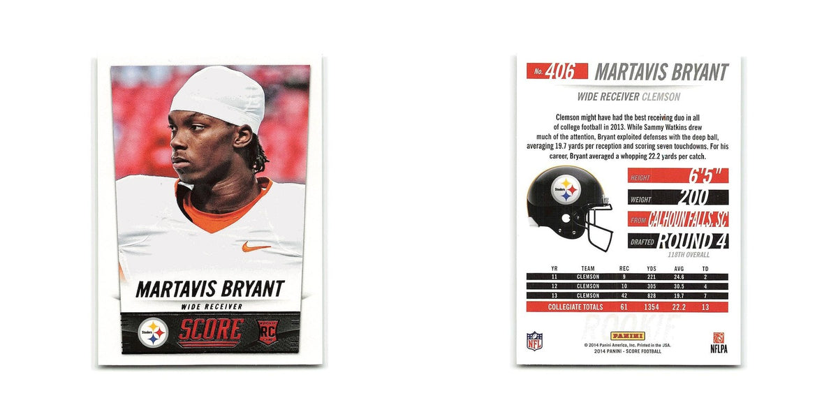 Martavis Bryant Rookie 2014 Score #406 Pittsburgh Steelers Football Card NM
