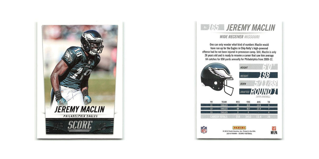 Jeremy Maclin 2014 Score #165 Philadelphia Eagles Football Card NM