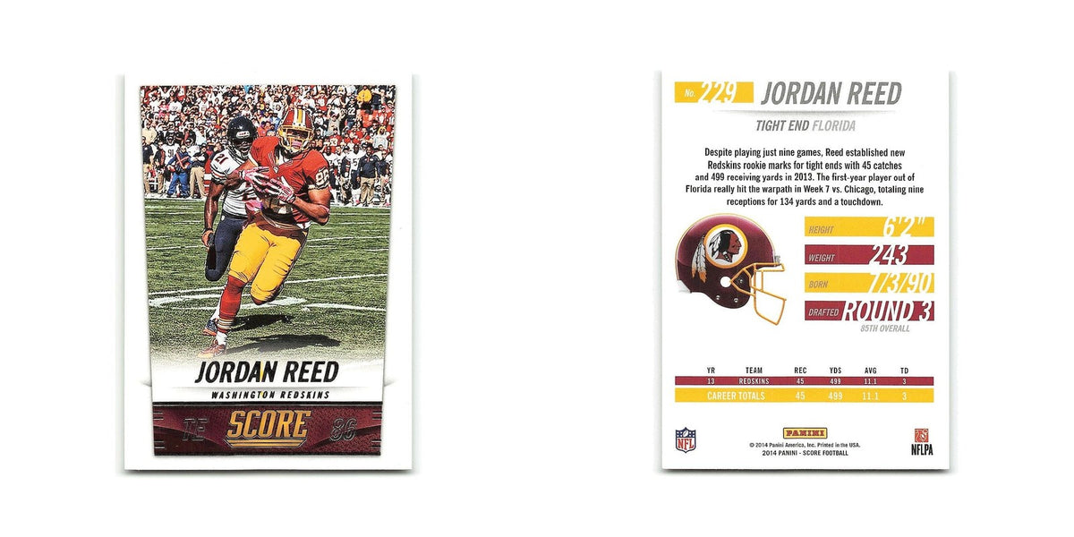 Jordan Reed 2014 Score #229 Washington Redskins Football Card NM