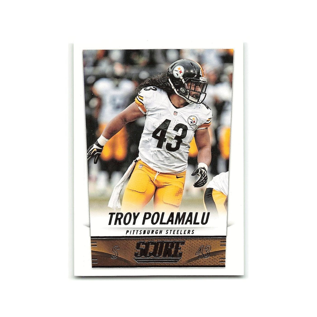 Troy Polamalu 2014 Score #176 Pittsburgh Steelers Football Card NM