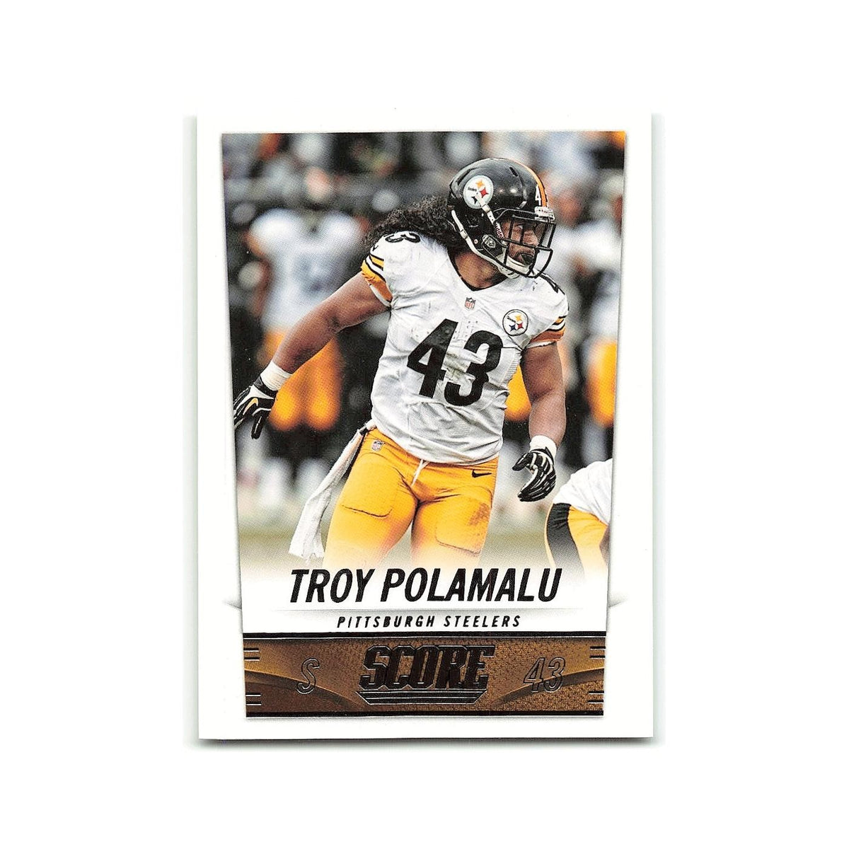 Troy Polamalu 2014 Score #176 Pittsburgh Steelers Football Card NM