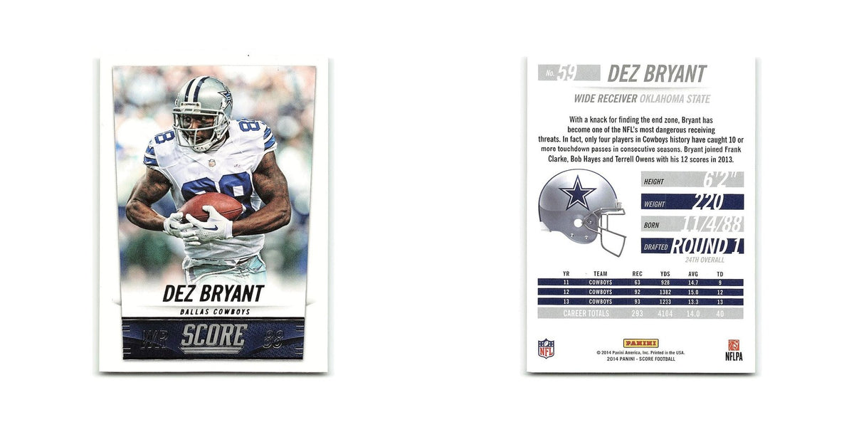 Dez Bryant 2014 Score #59 Dallas Cowboys Football Card NM