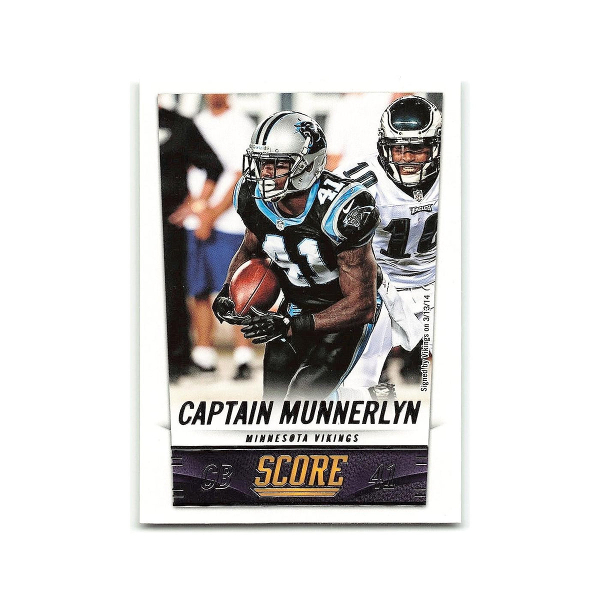 Captain Munnerlyn 2014 Score #127 Minnesota Vikings Football Card NM