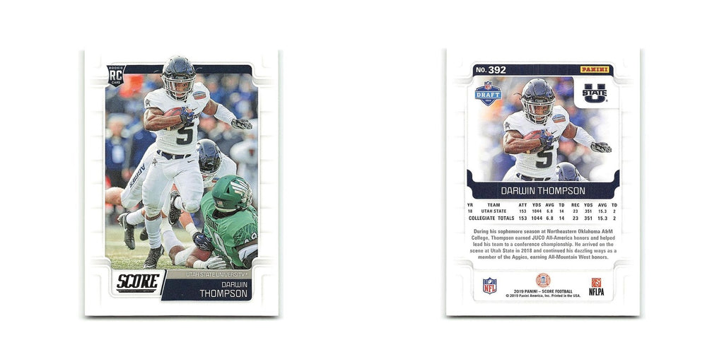 Darwin Thompson Rookie 2019 Score #392 Utah State Aggies Football Card NM