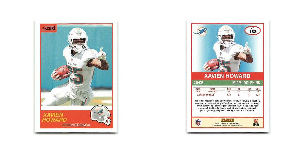 Xavien Howard 2019 Score #138 Miami Dolphins Football Card NM
