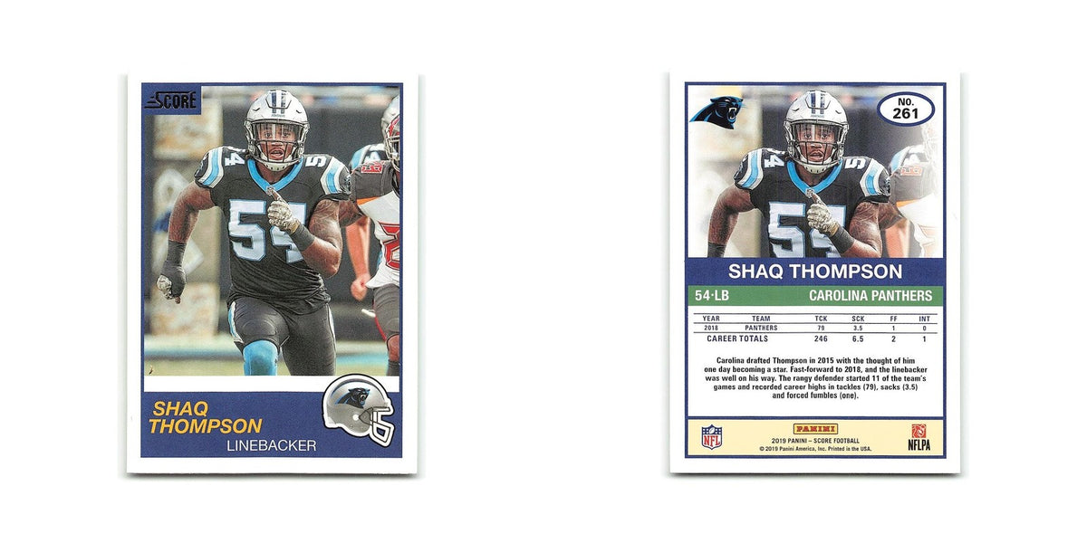 Shaq Thompson 2019 Score #261 Carolina Panthers Football Card NM