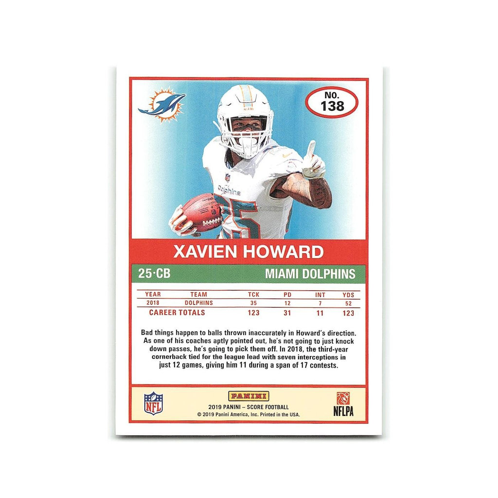 Xavien Howard 2019 Score #138 Miami Dolphins Football Card NM