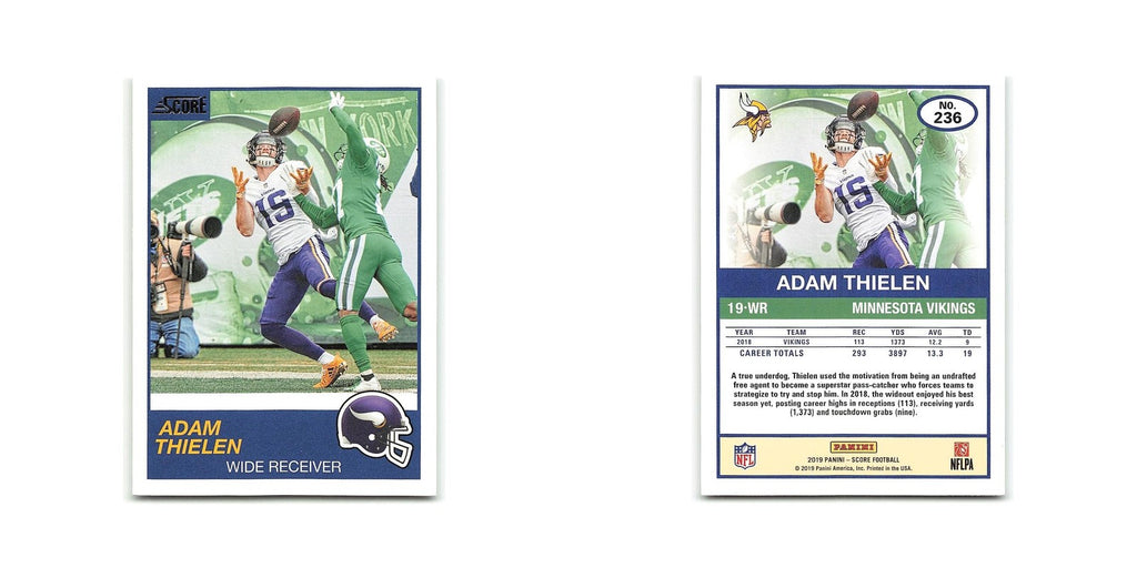 Adam Thielen 2019 Score #236 Minnesota Vikings Football Card NM