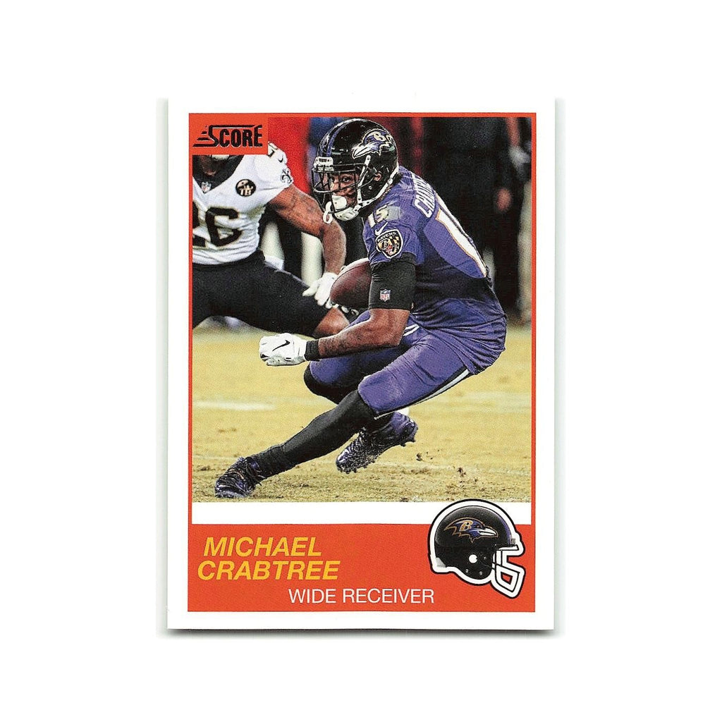 Michael Crabtree 2019 Score #85 Baltimore Ravens Football Card NM