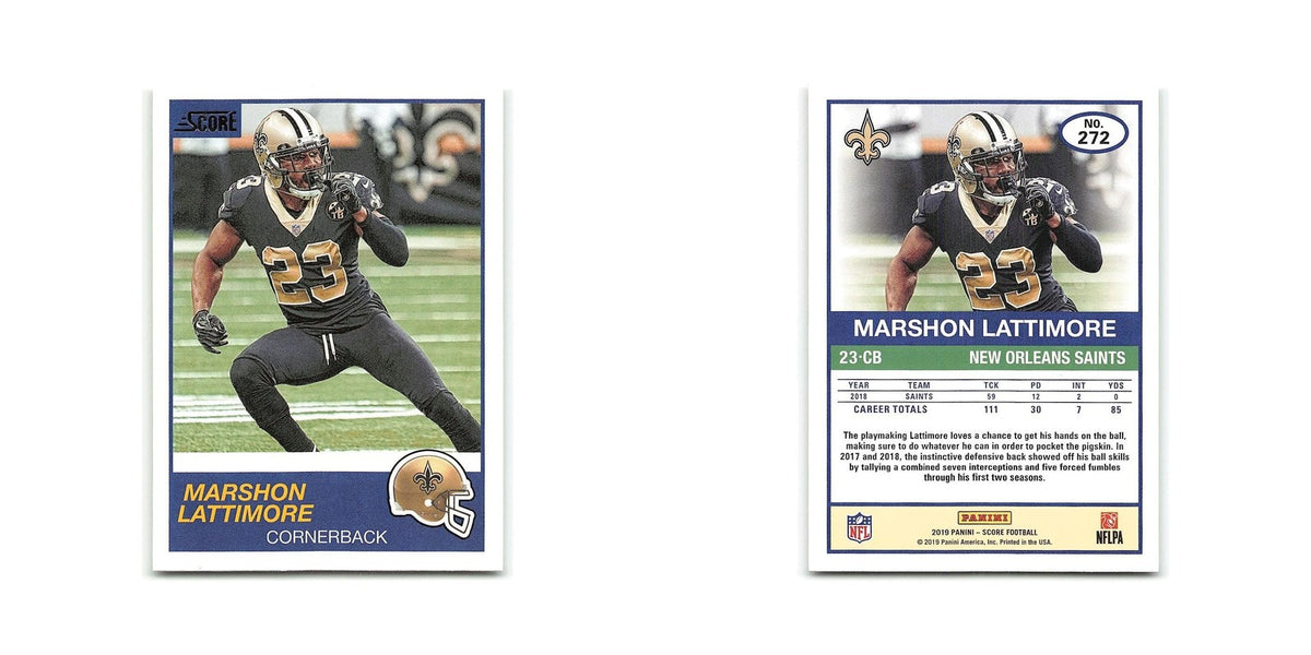 Marshon Lattimore 2019 Score #272 New Orleans Saints Football Card NM