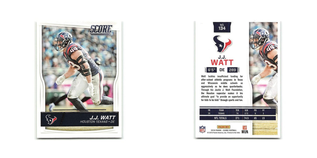 J.J. Watt 2016 Score #134 Houston Texans Football Card NM