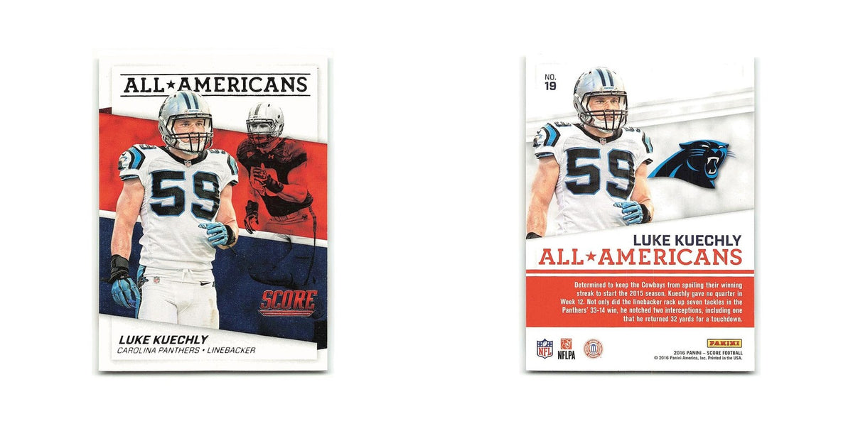 Luke Kuechly 2016 Score All-Americans Red #19 Carolina Panthers Football Card NM