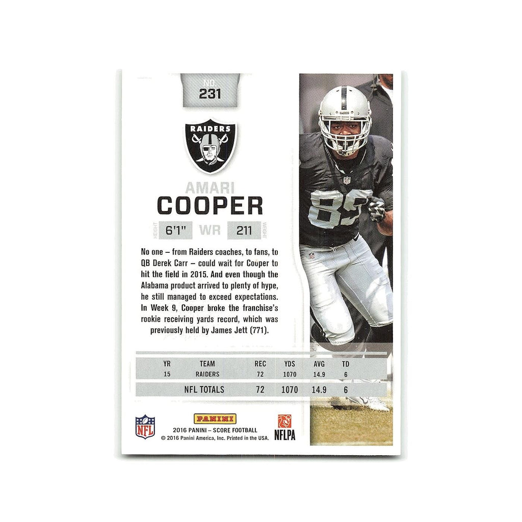 Amari Cooper 2016 Score #231 Oakland Raiders Football Card NM