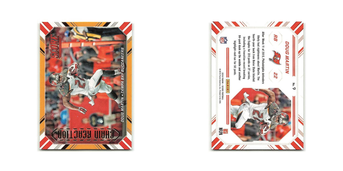 Doug Martin 2016 Score Chain Reaction Gold #9 Tampa Bay Buccaneers NM