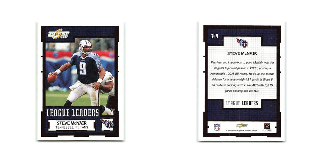 Steve McNair 2004 Score #349 Tennessee Titans Football Card NM