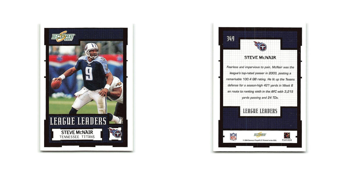 Steve McNair 2004 Score #349 Tennessee Titans Football Card NM