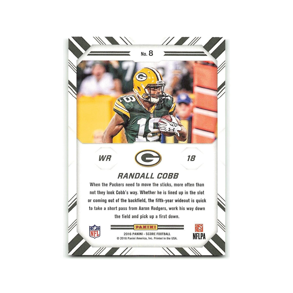 Randall Cobb 2016 Score Chain Reaction #8 Green Bay Packers Football Card NM
