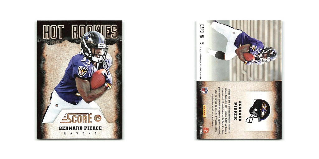 Bernard Pierce Rookie 2012 Score Hot Rookies #27 Baltimore Ravens NM