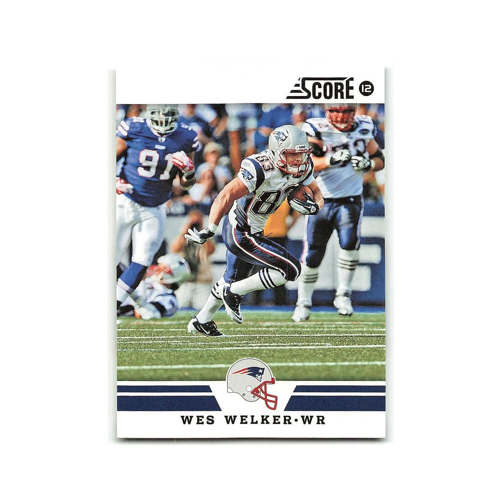 Wes Welker 2012 Score #159 New England Patriots Football Card NM