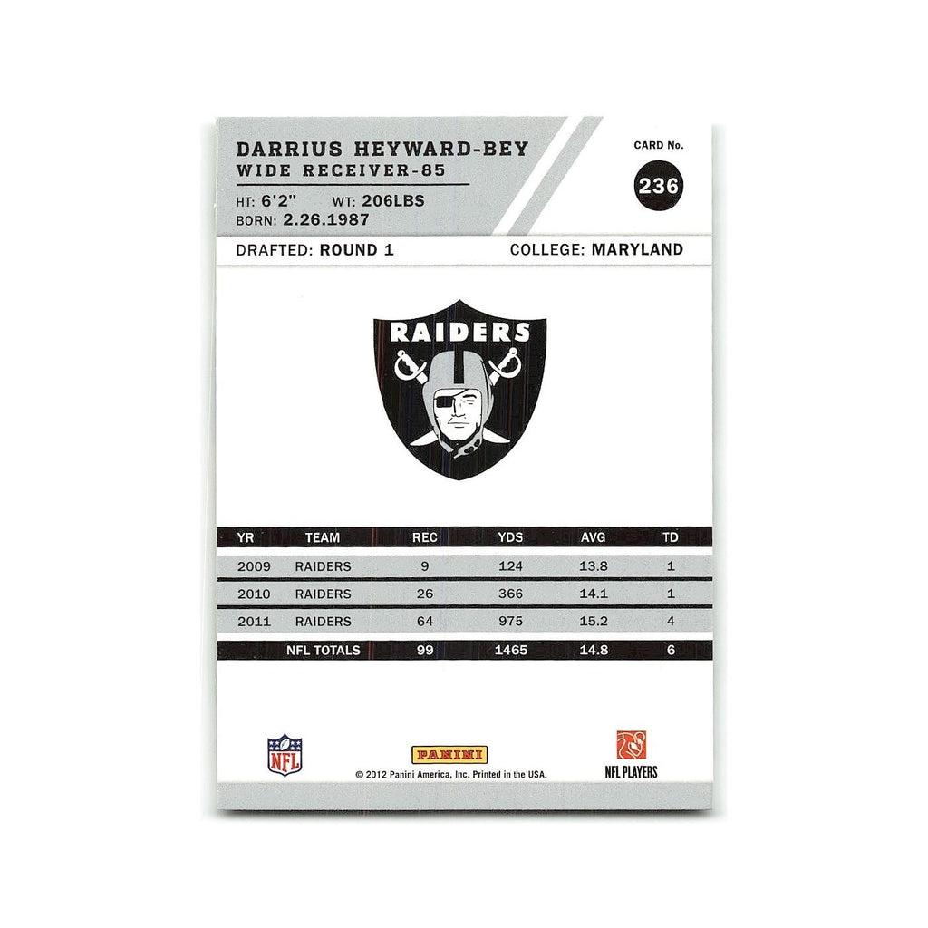 Darrius Heyward-Bey 2012 Score #236 Oakland Raiders Football Card NM