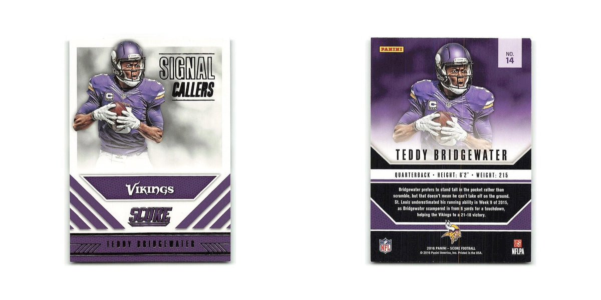 Teddy Bridgewater 2016 Score Signal Callers #14 Minnesota Vikings NM
