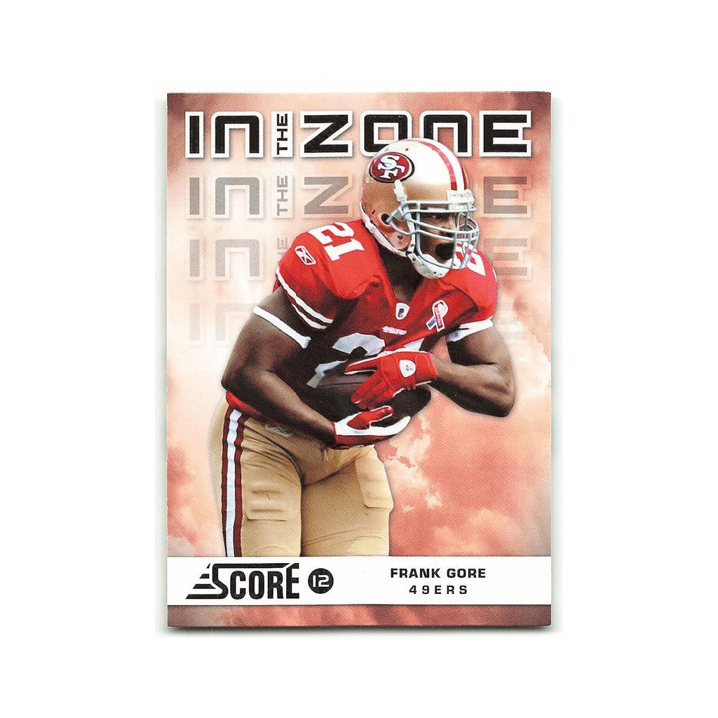 Frank Gore 2012 Score In the Zone #27 San Francisco 49ers Football Card NM