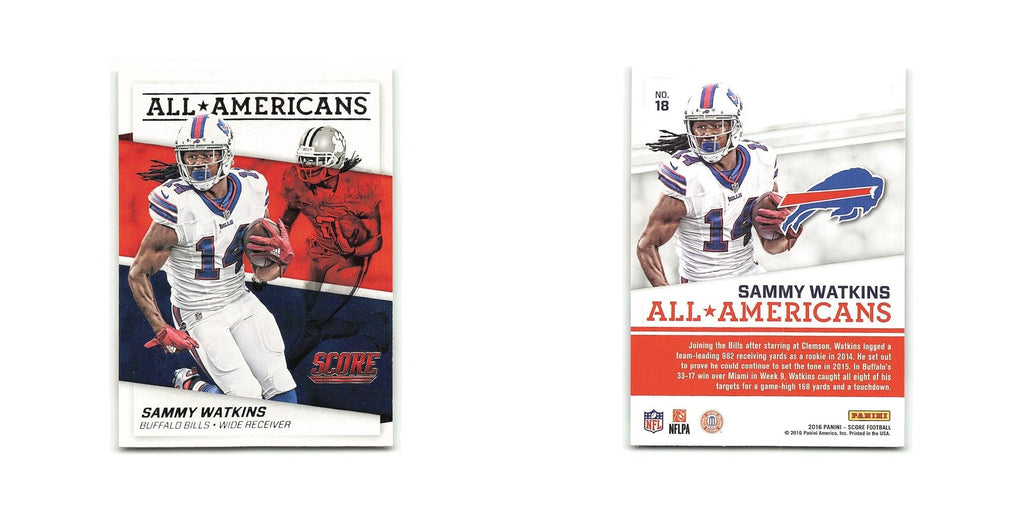 Sammy Watkins 2016 Score All-Americans Red #18 Buffalo Bills Football Card NM