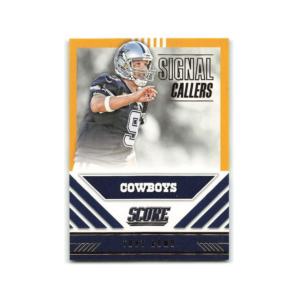 Tony Romo 2016 Score Signal Callers Gold #6 Dallas Cowboys Football Card NM
