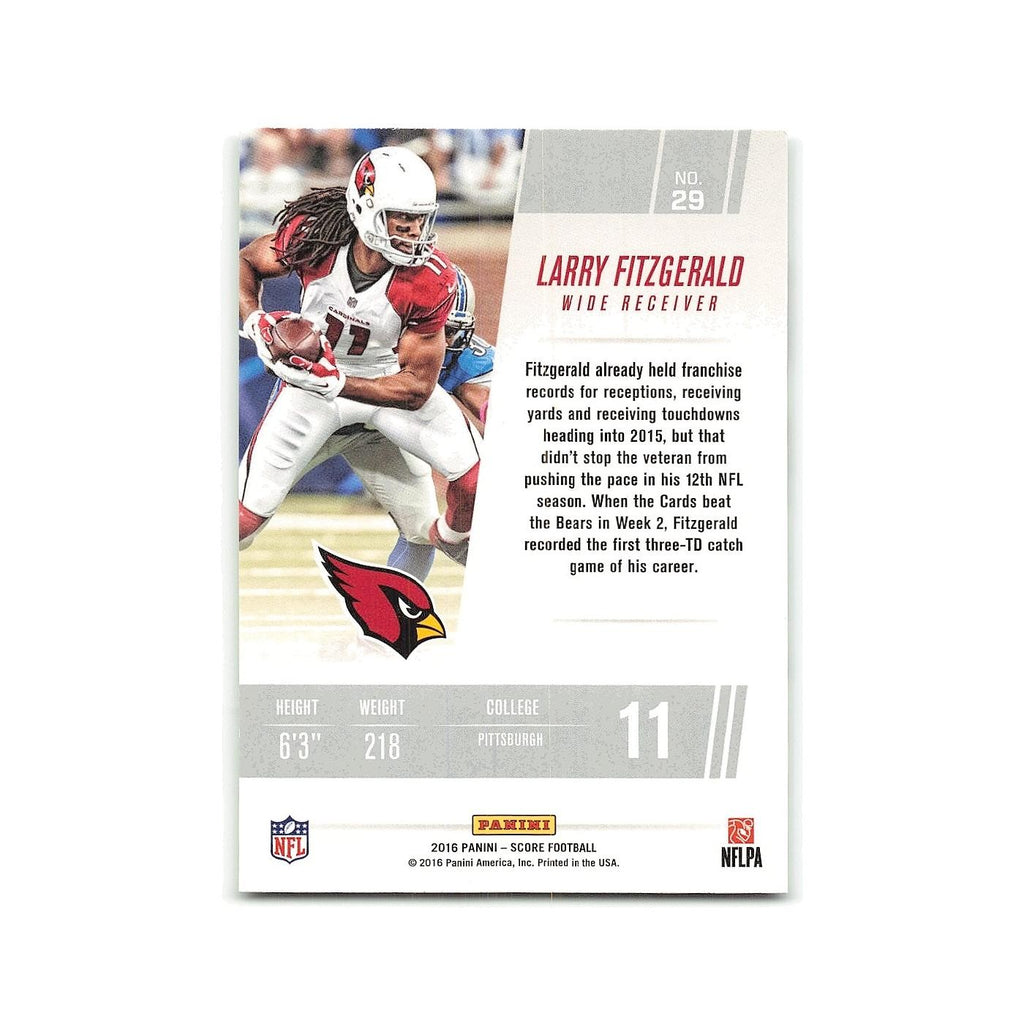 Larry Fitzgerald 2016 Score Franchise #29 Arizona Cardinals Football Card NM